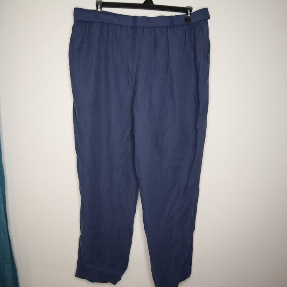 Nine West Slate Blue Business Casual Cargo Pants, XXL - Picture 2 of 5